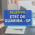 ETEC de Guariba – SP divulga novo processo seletivo