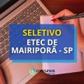 Etec de Mairiporã – SP abre novo processo seletivo