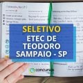 Etec de Teodoro Sampaio – SP abre novo processo seletivo