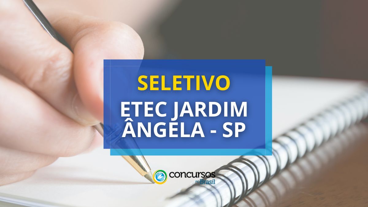 ETEC Jardim Ângela – SP dardo cartaz de seletivo para preceptor