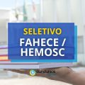 FAHECE - SC abre novo seletivo: ganhos de R$ 4,7 mil