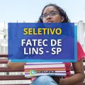 Fatec de Lins – SP divulga edital de processo seletivo