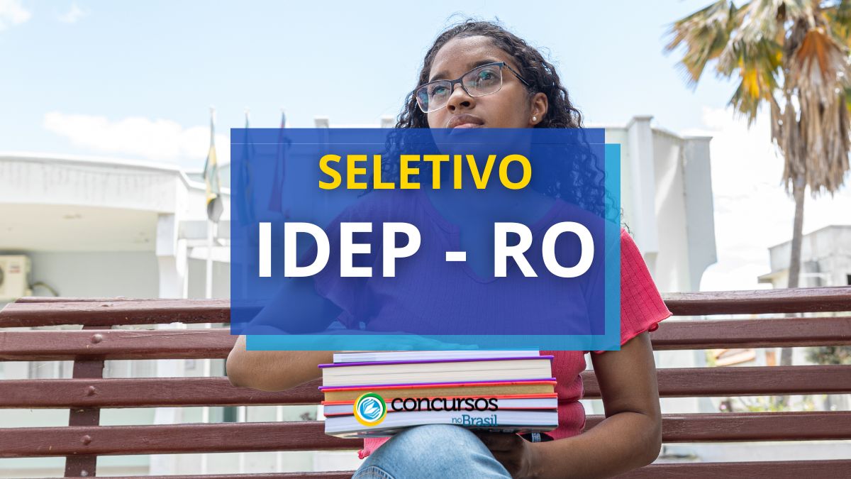 IDEP – RO venábulo cartaz de seletivo com vagas para Instrutores