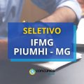 IFMG oferta vaga em processo seletivo para o Campus Piumhi