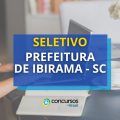 Prefeitura de Ibirama – SC paga R$ 3,9 mil em seletivo