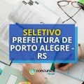 Prefeitura de Porto Alegre – RS abre 366 vagas + CR