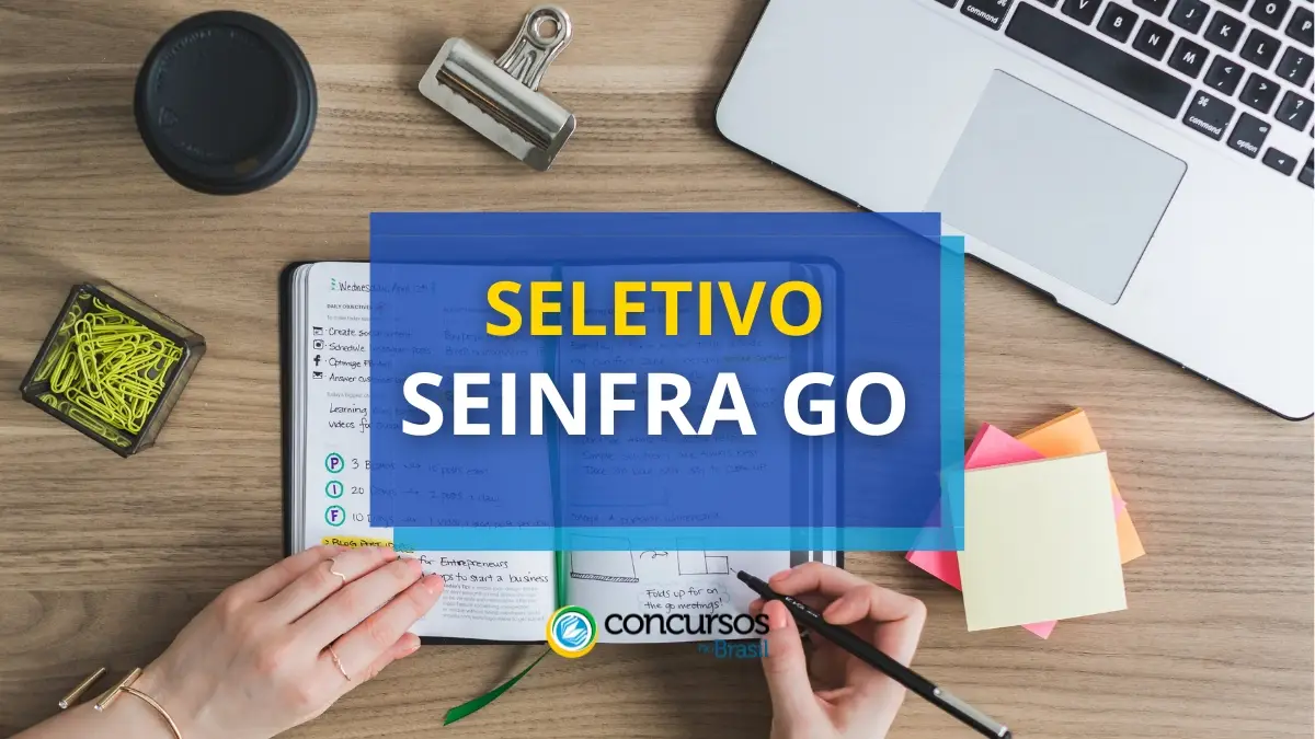 SEINFRA GO remuneração até R$ 10,8 milénio em ordem seletivo