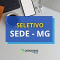 SEDE – MG: divulgado edital de seletivo nº 01/2024