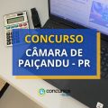 Concurso Câmara de Paiçandu – PR: ganhos até R$ 6,9 mil