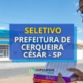 Prefeitura de Cerqueira César – SP: vagas em seletivo