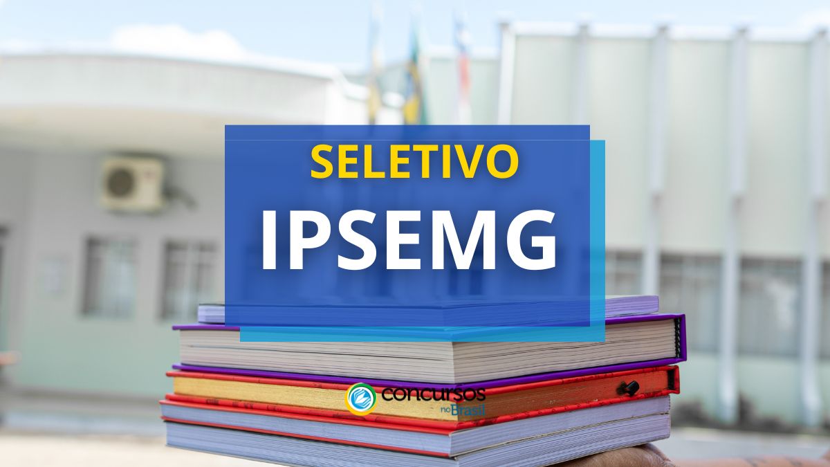 IPSEMG dardo papeleta de método seletivo com 88 vagas