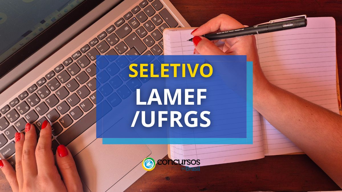 Processo seletivo LAMEF/FAURGS - RS, processo seletivo LAMEF/FAURGS, Sobre as etapas do processo seletivo LAMEF/FAURGS.