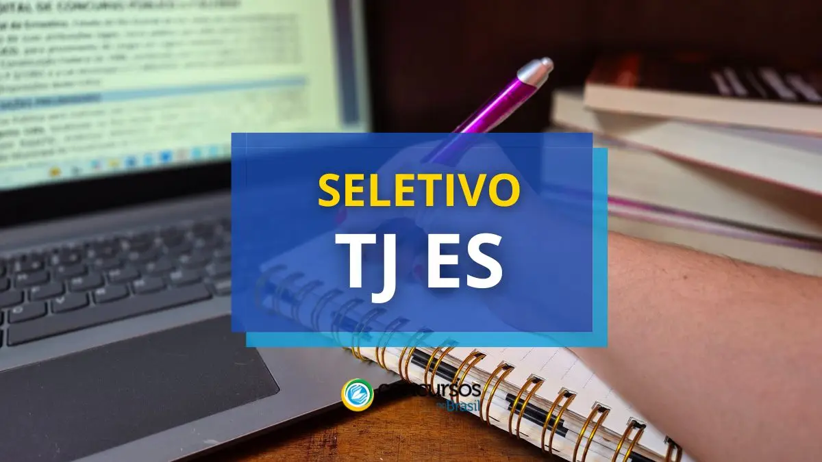 TJ ES: até R$ 9,8 milénio em papeleta de ordem seletivo