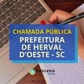 Prefeitura Herval D’ Oeste – SC lança chamada pública