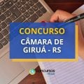 Concurso Câmara de Giruá – RS abre edital; R$ 3,9 mil