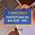 Concurso Prefeitura de Baldim – MG: 90 vagas abertas