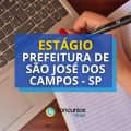 Estágio Prefeitura São José dos Campos – SP: 254 vagas