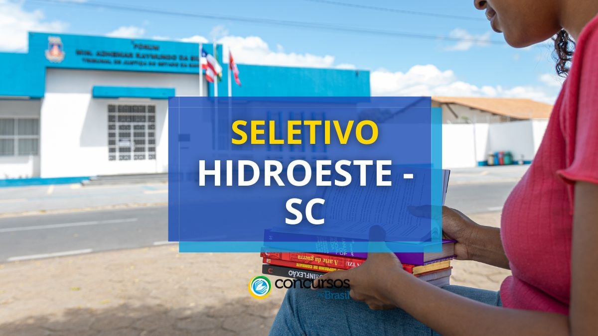 processo seletivo HIDROESTE SC, edital HIDROESTE, vagas HIDROESTE, HIDROESTE SC.