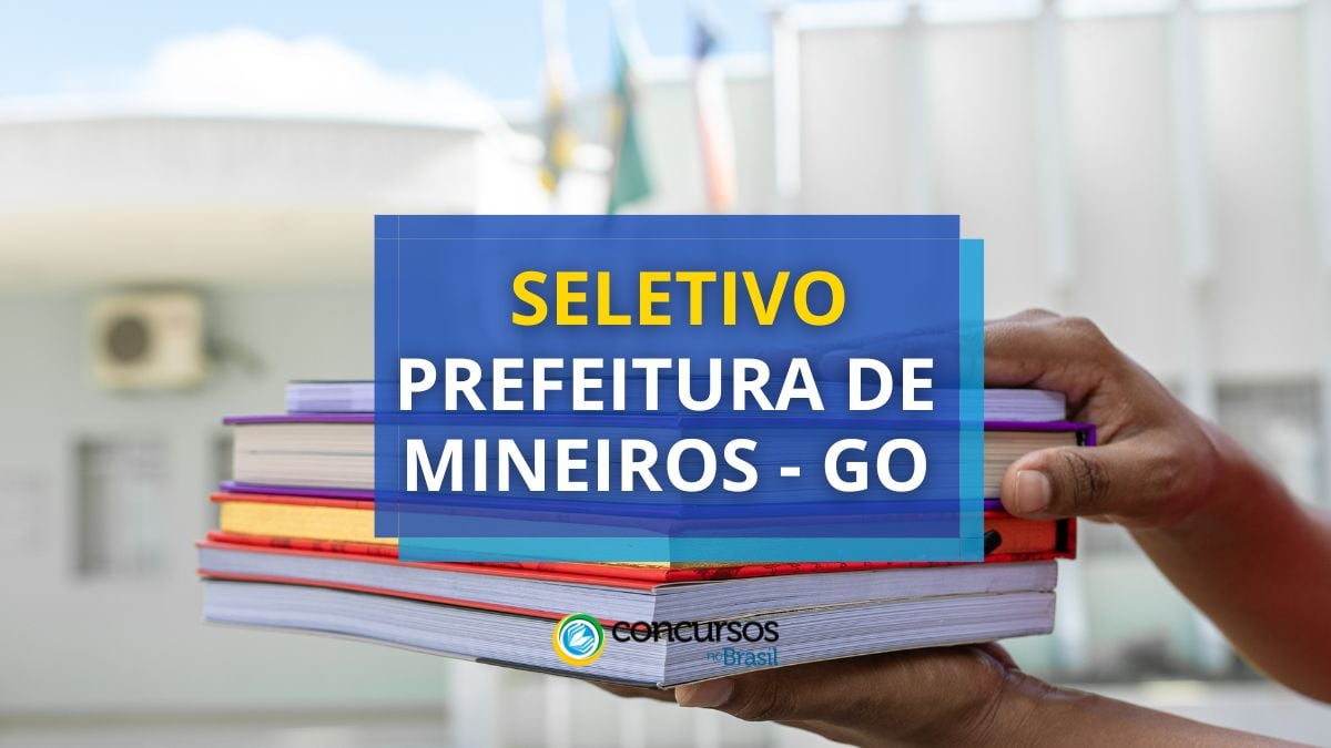 Processo seletivo Prefeitura de Mineiros, Prefeitura de Mineiros, edital Prefeitura de Mineiros, vagas Prefeitura de Mineiros.