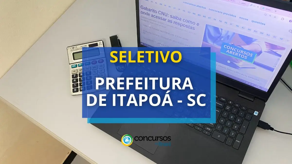 Concurso Prefeitura de Itapoá, Processo seletivo Prefeitura de Itapoá, Vagas itapoá