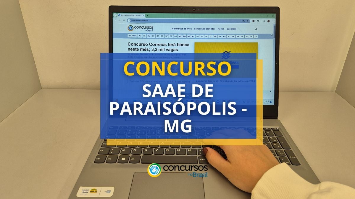 Concurso SAAE de Paraisópolis, Concurso Paraisópolis, Concurso SAAE