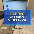 4ª Região Militar (4ª RM) – MG tem soldo de R$ 6,9 mil