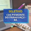 CDS Piemonte do Paraguaçu – BA abre vagas em seletivo