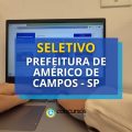 Prefeitura de Américo de Campos – SP abre seletivo