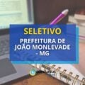 Prefeitura de João Monlevade – MG: editais de seletivo