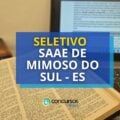 SAAE de Mimoso do Sul – ES realiza processo seletivo