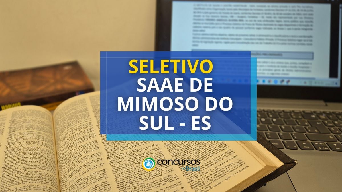 Processo seletivo SAAE de Mimoso do Sul, Concurso SAAE de Mimoso do Sul.