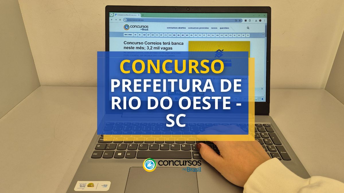 Torneio Prefeitura de Rio do Ocidente – SC: mensais de até R$ 13,8 milénio