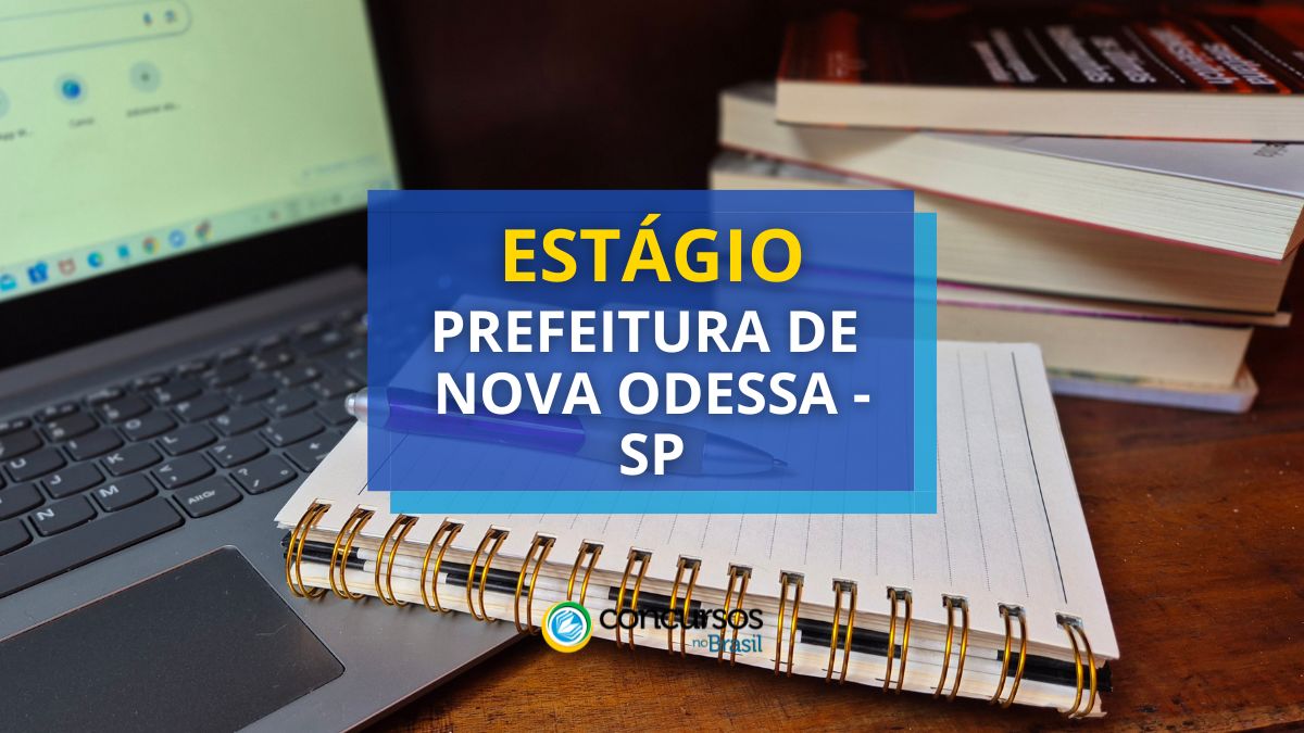 Prefeitura de Novidade Odessa – SP venábulo cartaz de tirocínio