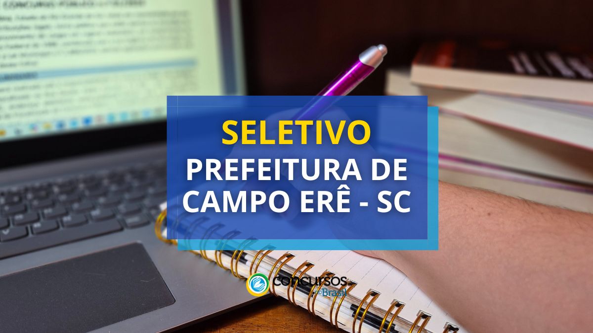 Prefeitura de Varga Erê – SC flecha cartaz de seletivo