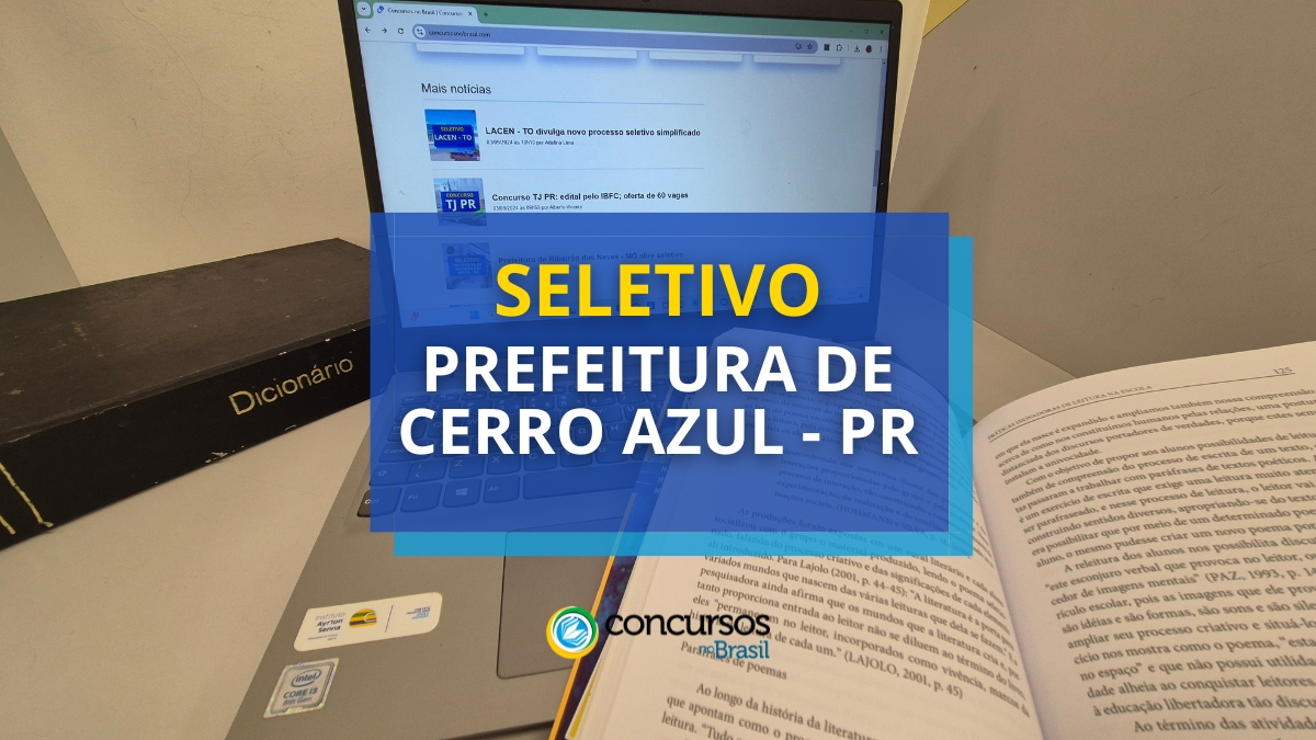 Prefeitura de Cerro Azul – PR abre arrumação seletivo