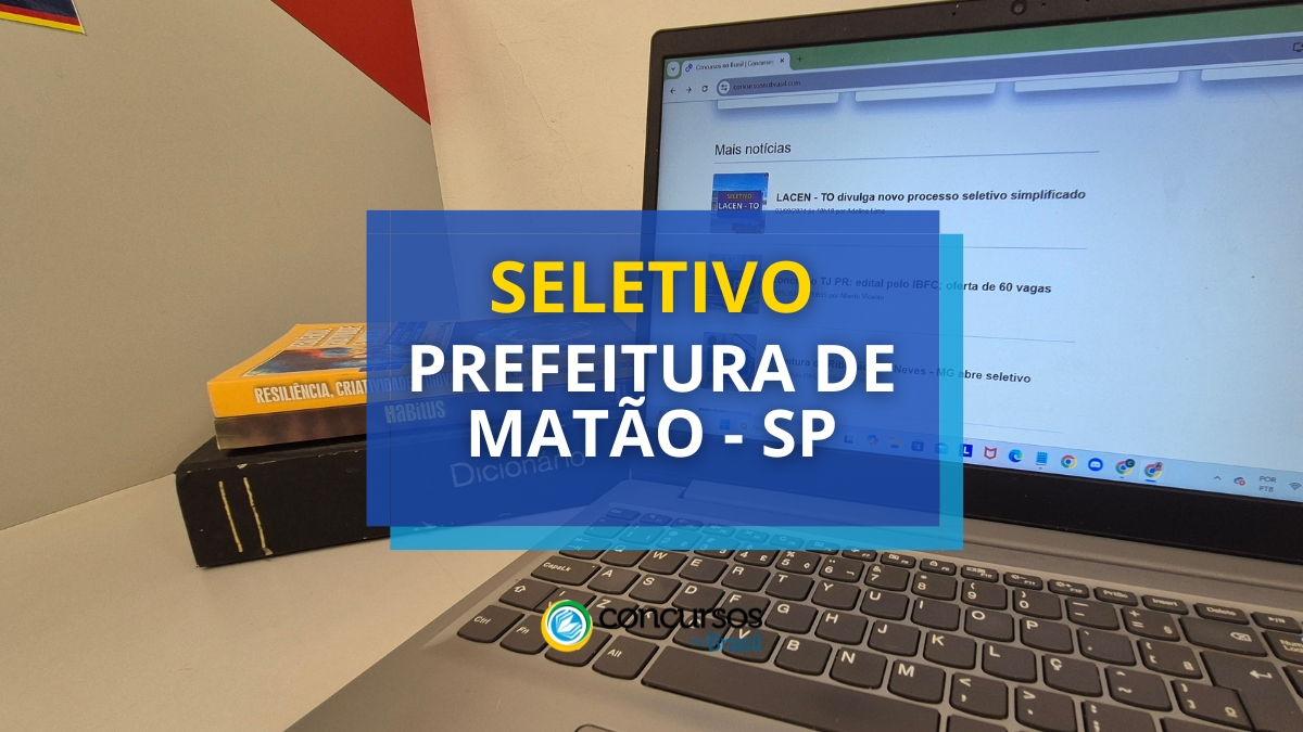 Prefeitura de Matão – SP abre moderno cartaz de maneira seletivo