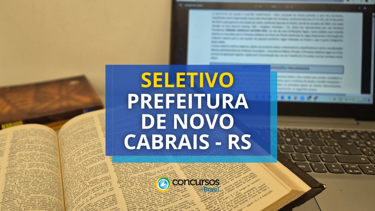 Prefeitura de Moderno Cabrais – RS: até R$ 5,1 milénio mensais em seletivo