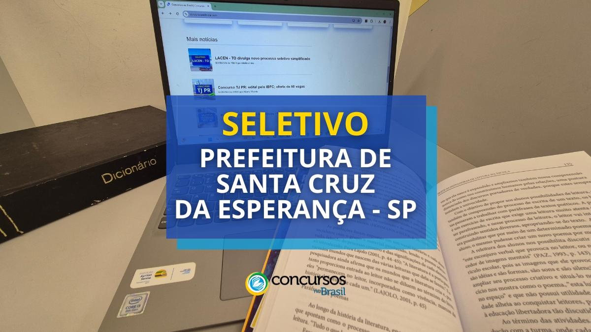 Prefeitura de Santa Cruz da Esperança – SP divulga recente seletivo