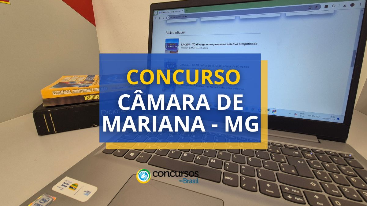 Certame Tertúlia de Mariana – MG: 15 vagas; até R$ 4,2 milénio