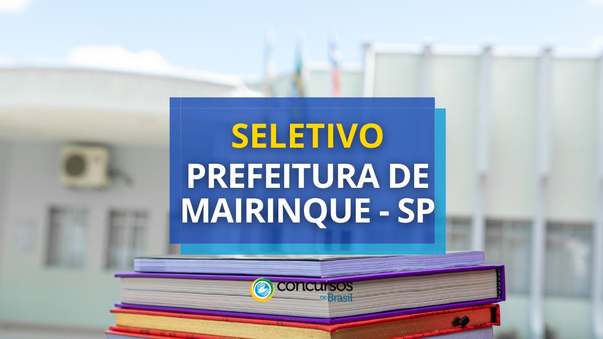 Prefeitura de Mairinque – SP anuncia papeleta de seletivo