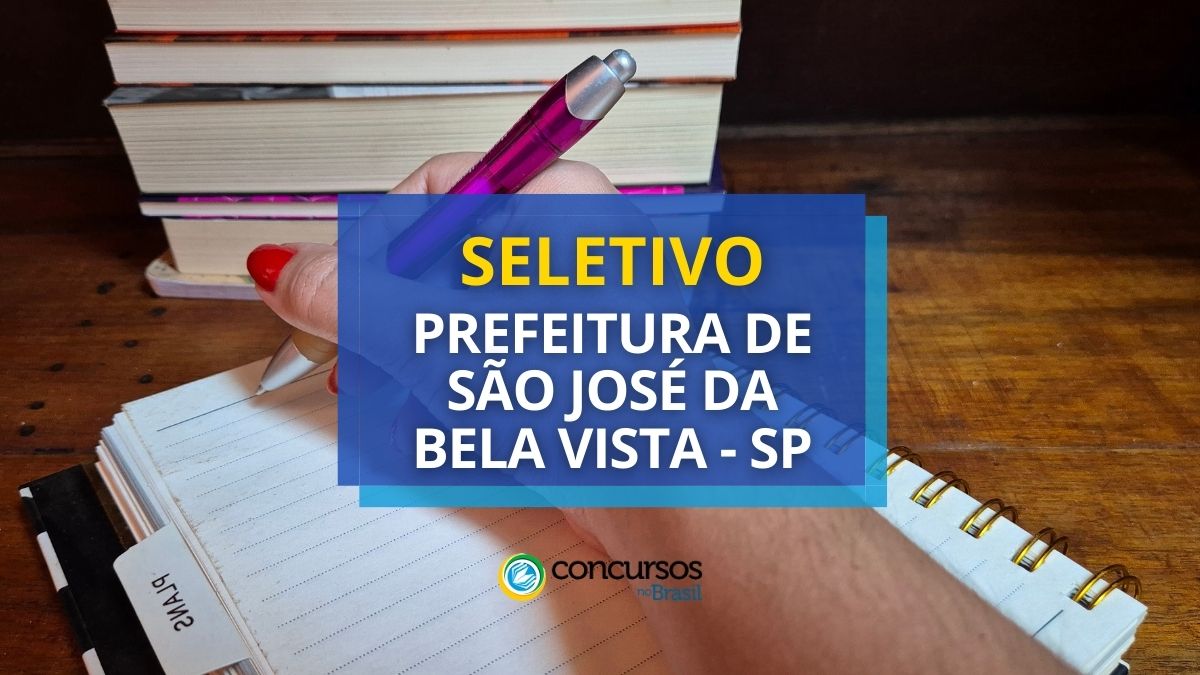 Prefeitura de São José da Bela Paisagem – SP seta seletivo