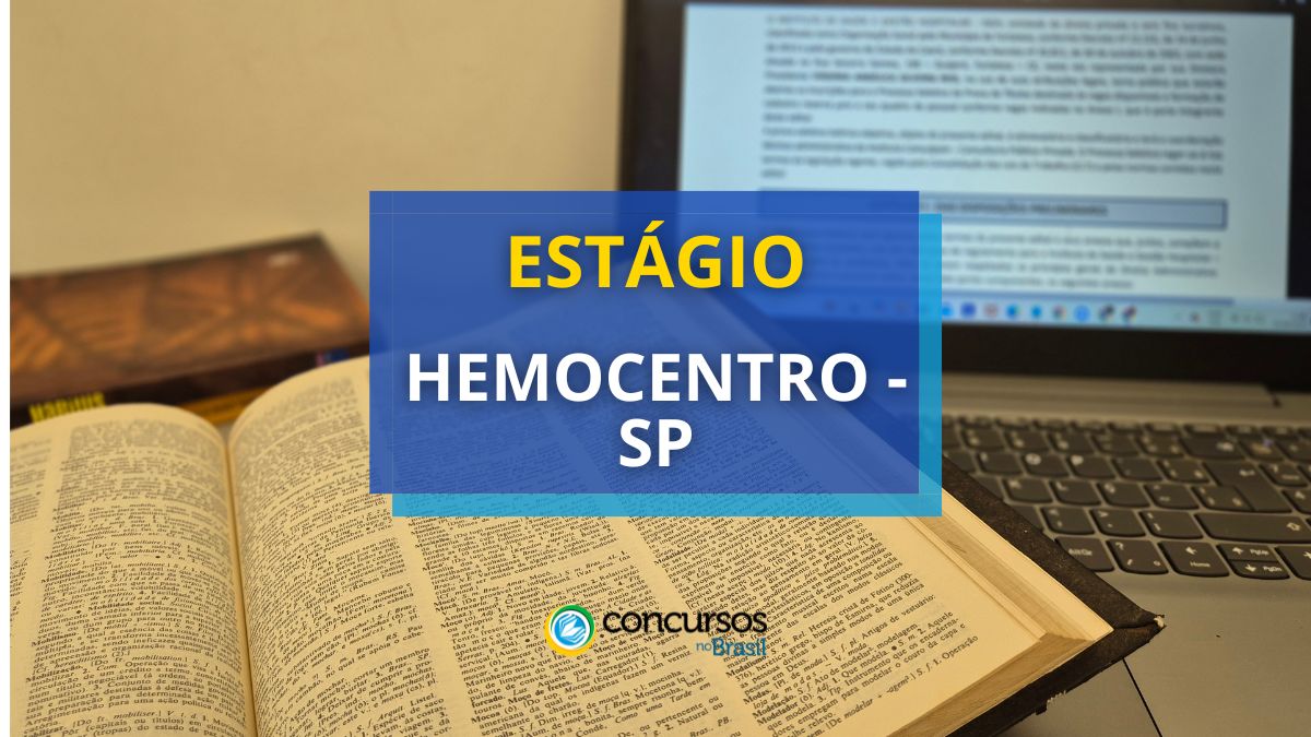 Vagas de tirocínio no sistema seletivo do Hemocentro – SP