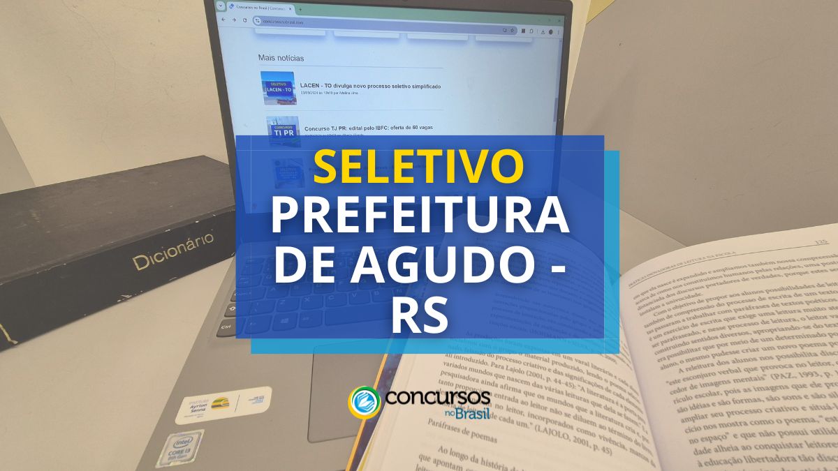 Arrumação seletivo Prefeitura de Afiado – RS: cartaz e matrícula