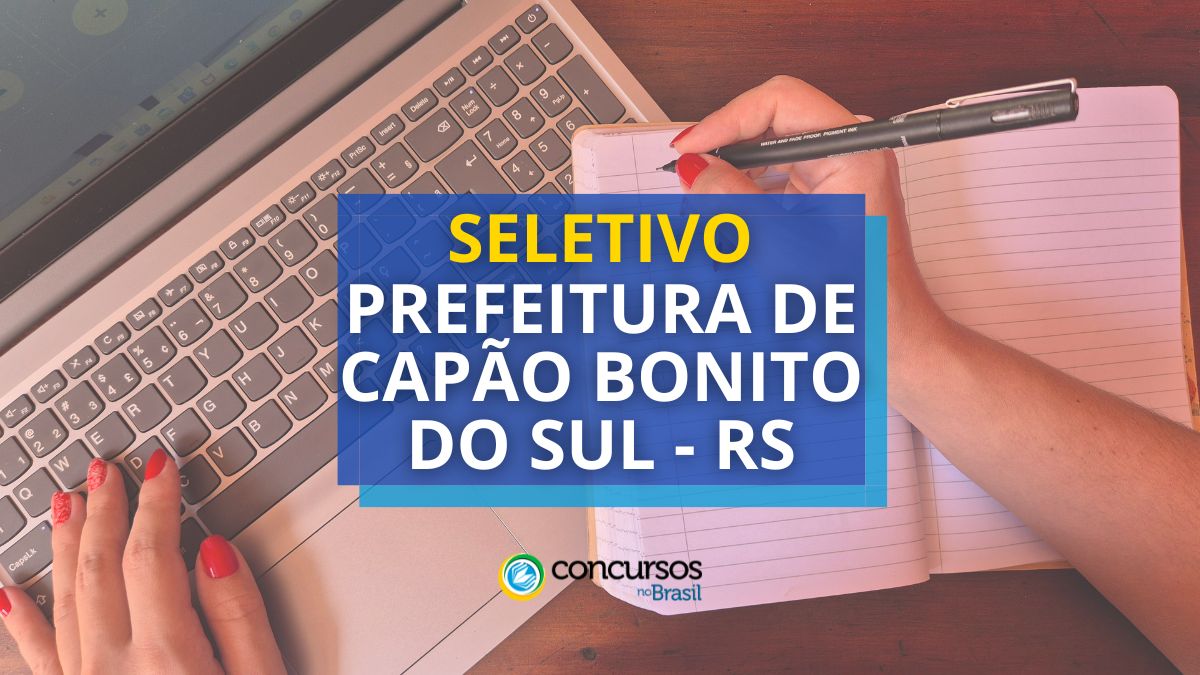 Prefeitura de Capão Formoso do Meridional – RS abre seletivo de R$ 3,1 milénio