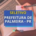 Prefeitura de Palmeira – PR: seletivo para saúde; até R$ 18,9 mil