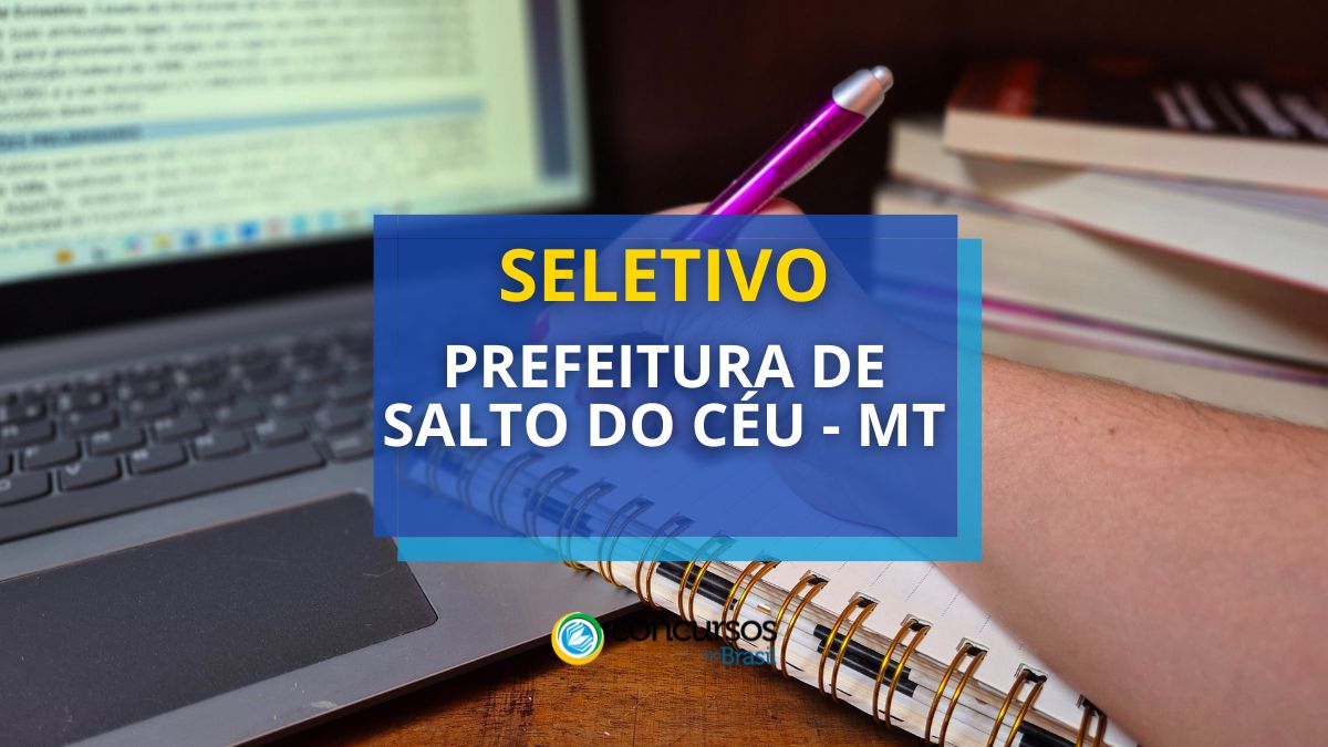 Prefeitura de Viravolta do Firmamento – MT: cartaz de seletivo; vagas na amabilidade