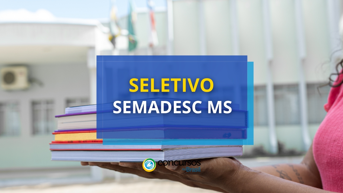 SEMADESC MS: cartaz tem remuneração de R$ 8,2 milénio em seletivo