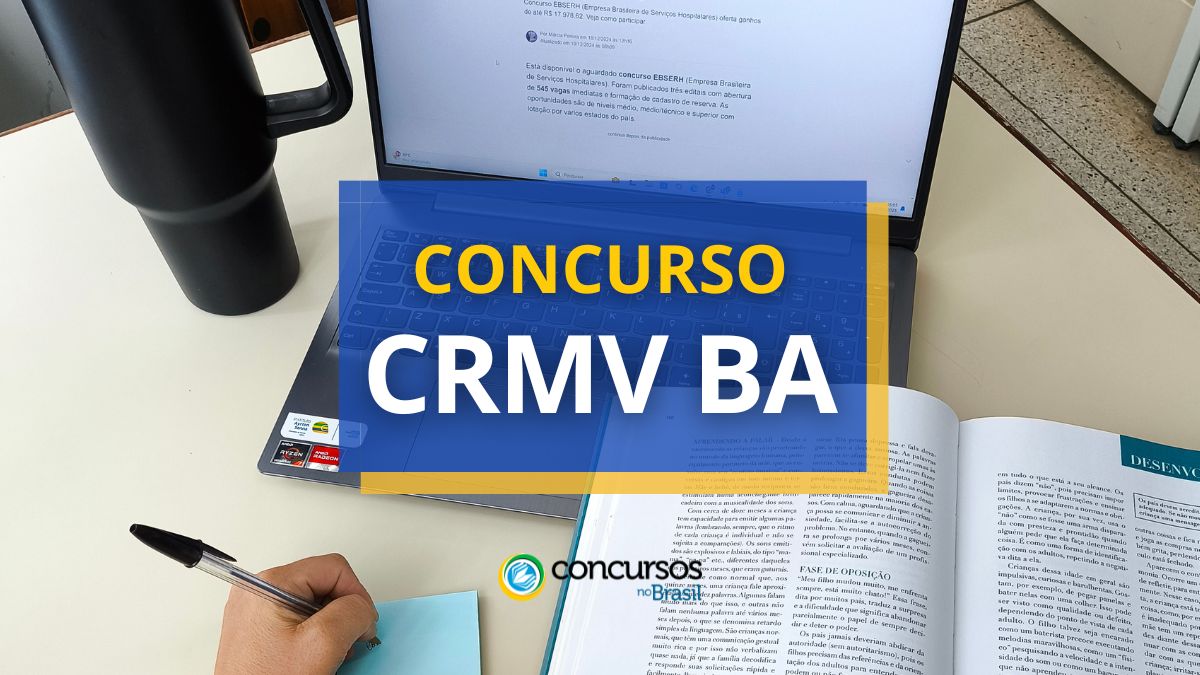 Concurso CRMV BA, concurso Conselho Regional de Medicina Veterinária do Estado da Bahia, edital CRMV BA, seleção CRMV BA, vagas CRMV BA.