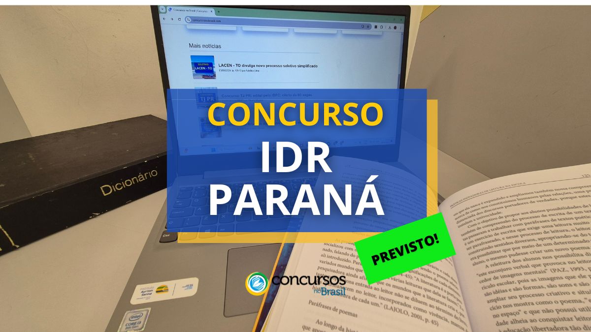 Certame IDR Paraná: confirmadas 422 vagas em moderno cartaz