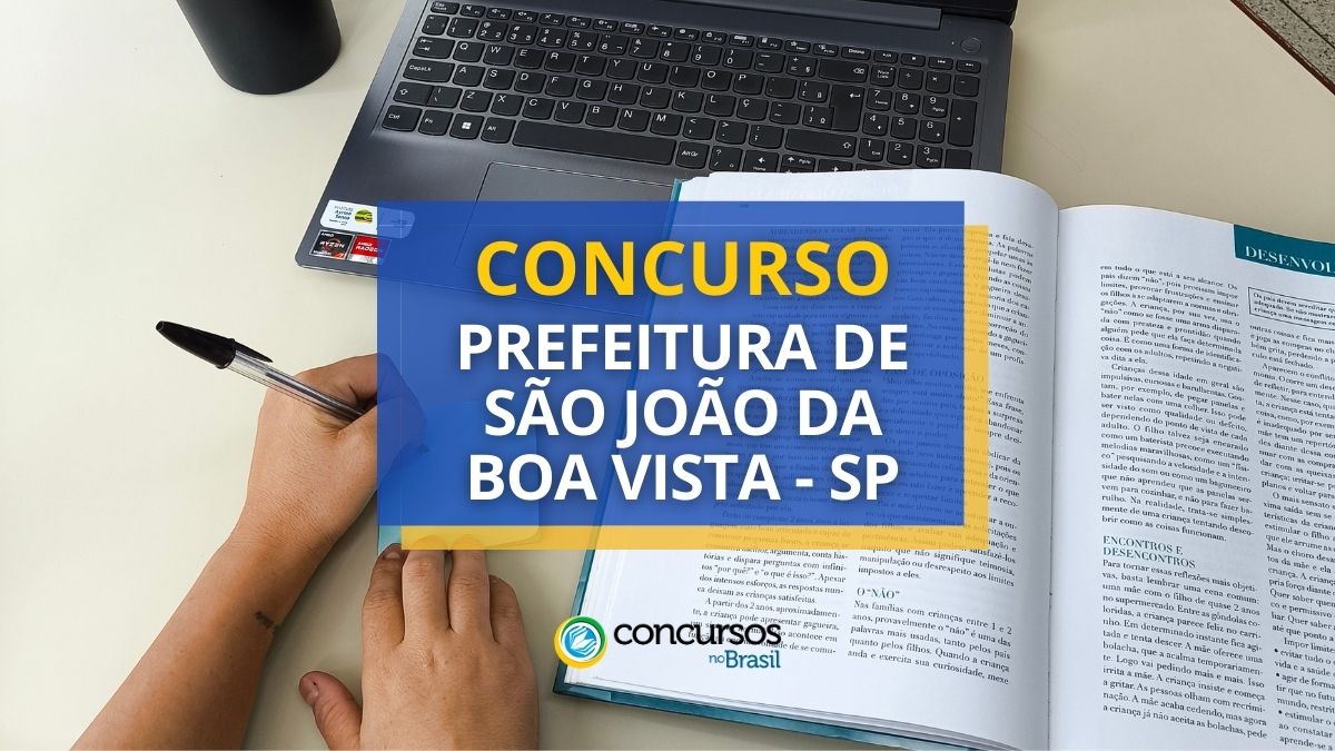 Concurso Prefeitura de São João da Boa Vista, Prefeitura de São João da Boa Vista, edital Prefeitura de São João da Boa Vista, cargo Prefeitura de São João da Boa Vista.